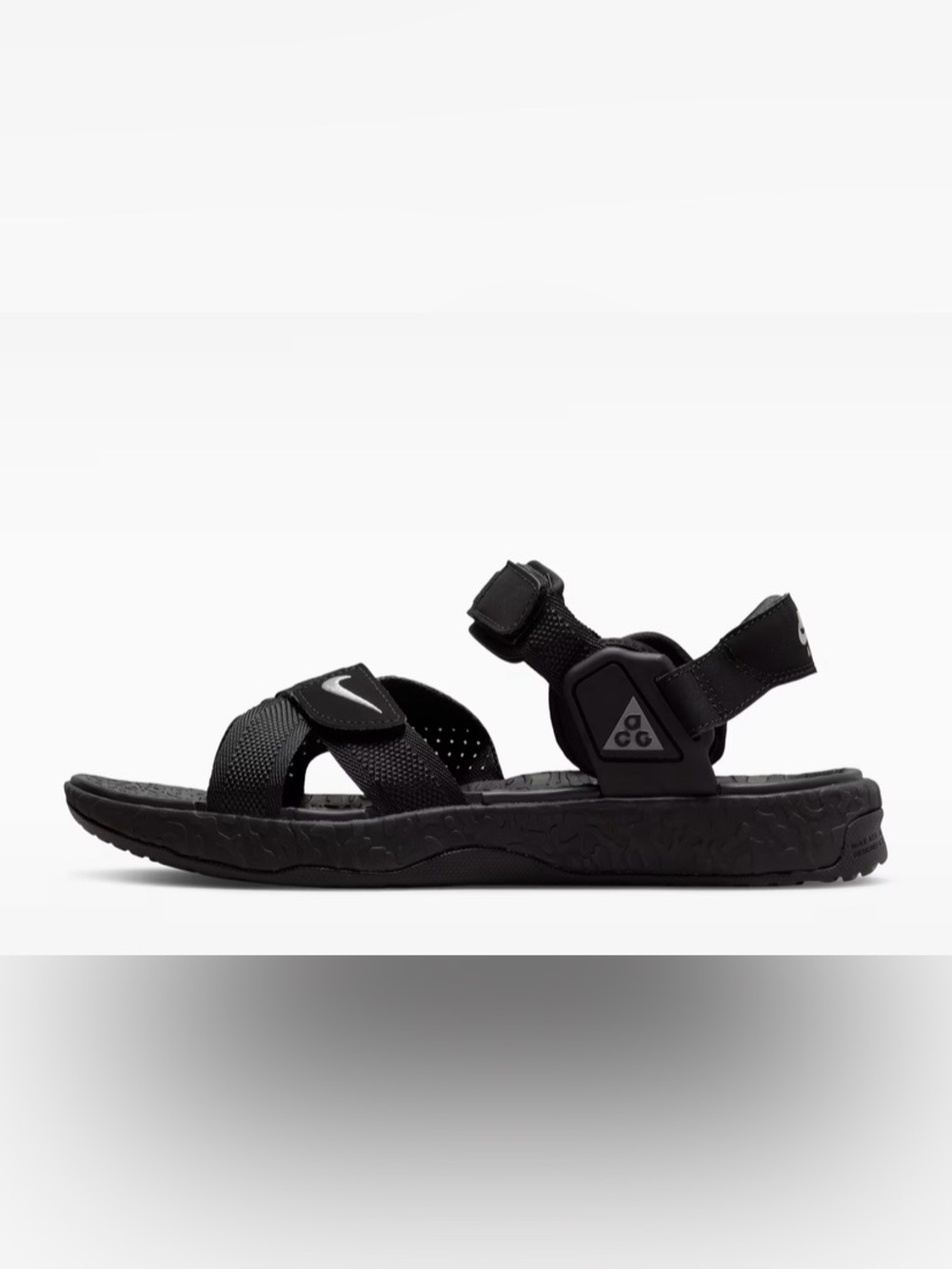 Nike Kids' Black ACG Strapped Outdoor Sandals